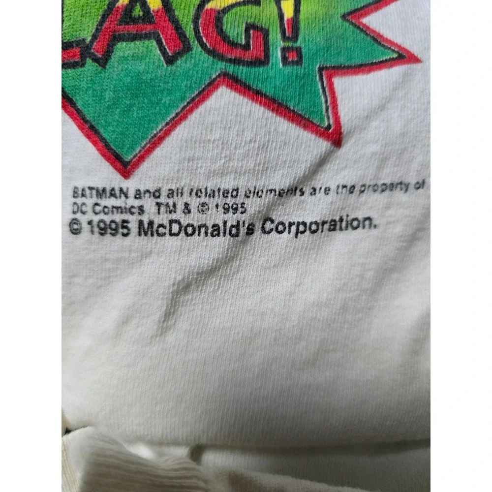 1995 Bill‎ Elliott McDonald's Racing Team 94 Nascar T-Shirt Batman Forever (F)